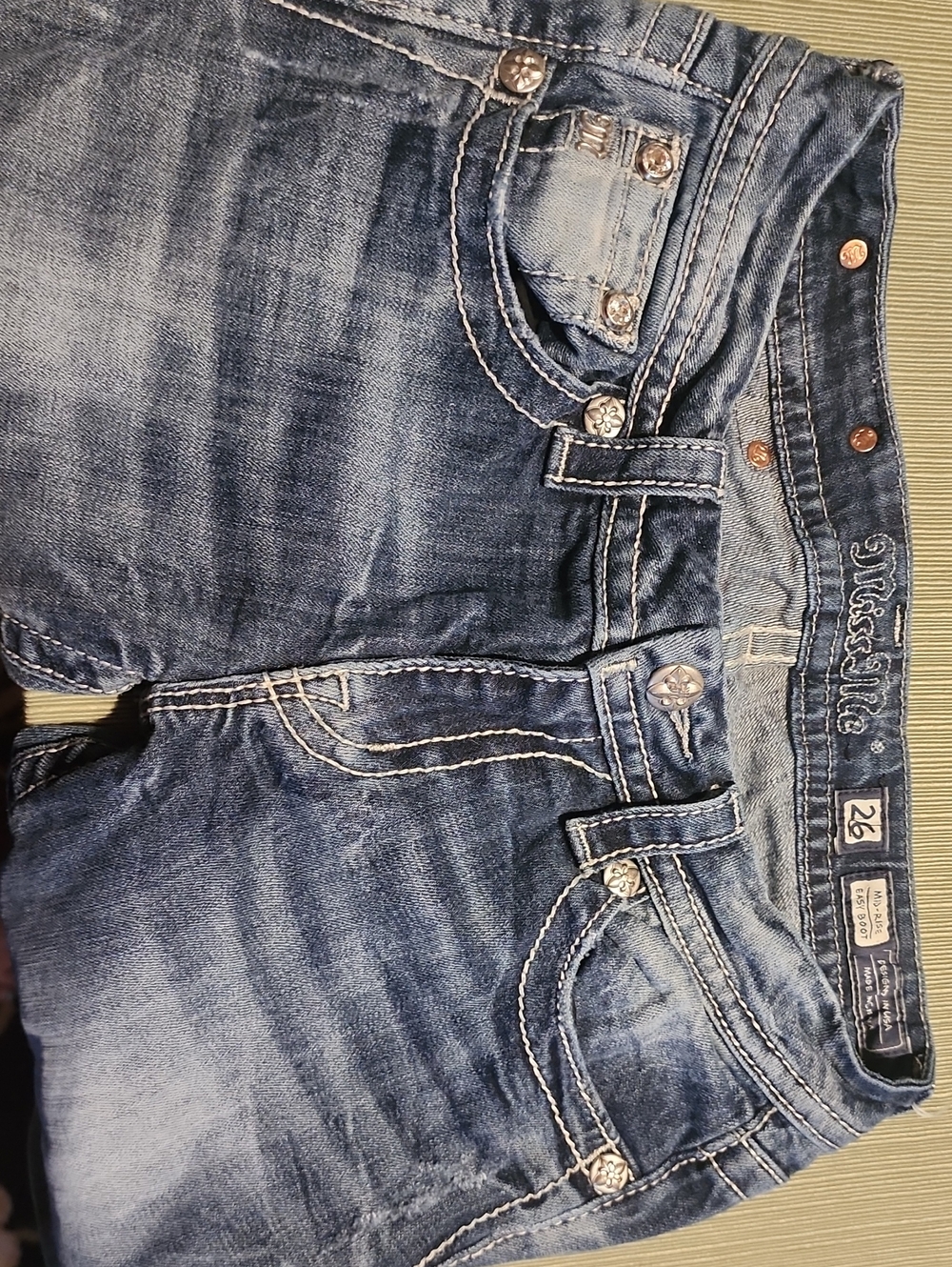 Miss Me Blue Wash Embellished Women's Jeans